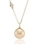 Golden South Sea Pearl & Diamond Chain