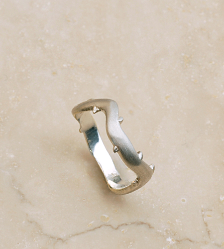 eco friendly Vine Ring in Silver, Kate Bosworths Pick