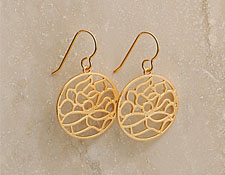 Little Lotus Earrings in Gold Julia Failey Jewelry
