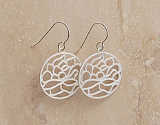 Little Lotus Earrings in Silver Julia Failey Jewelry