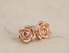  Little Rose Studs in Rose  Julia Failey jewelry