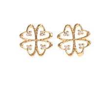 Fortuna Post Earrings in Gold Julia Failey jewelry