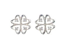 Fortuna Post Earrings in Silver Julia Failey jewelry