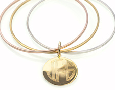 Personalized Monogram Bangles Jewelry