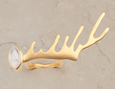 Antler Ring with Moonstone jewelry