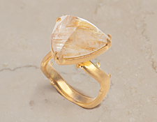 Rutilated Quartz Vine Ring jewelry