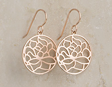Little Lotus Earrings in Rose Julia Failey Jewelry