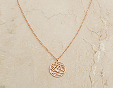 Little Lotus Flower Pendant in Rose Julia Failey Jewelry