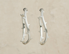Little Vine Hoops in Silver jewelry