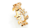 Julia Failey Eco Friendly Sapphire Daisy Ring in Gold, Only 1 Left! jewlery