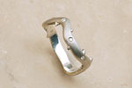 Julia Failey Eco Friendly Gemstone Vine Ring in Silver, Gemstones, Reclaimed Sterling Silver jewlery