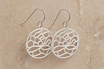Julia Failey Eco Friendly Little Lotus Earrings in Silver, Reclaimed Sterling Silver jewlery