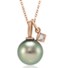 Tahitian Pearl & Princess Diamond Necklace